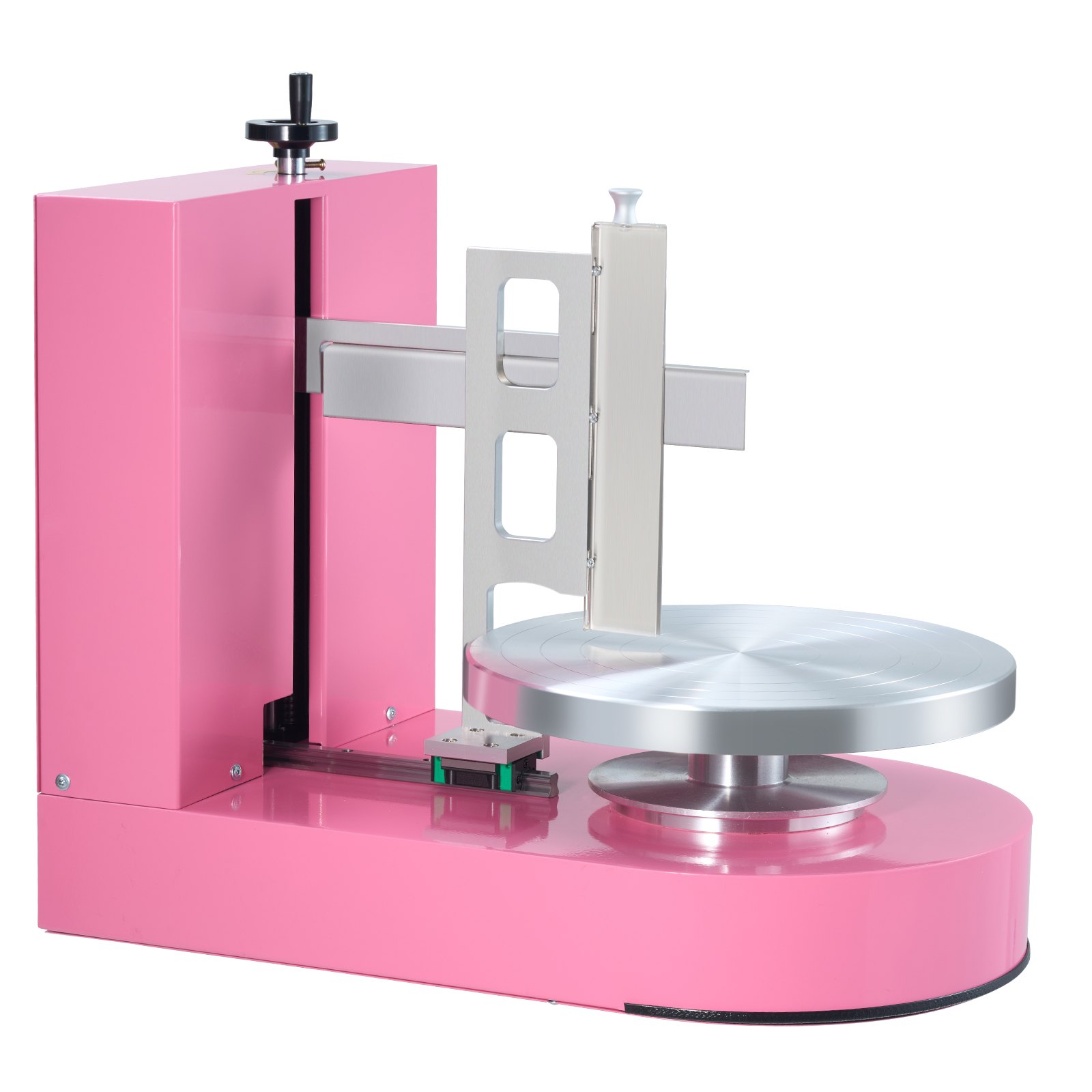 VEVOR Cake Decorating Machine, Cake Cream Spreading Coating Smearing Machine, Low Noise Cake Frosting Machine, Turntable with Adjustable Scraper, for 6" to 14" Cake, 25-320RPM Rotating Speed, Pink