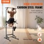 VEVOR Power Tower Dip Station, 10-Level Height Adjustable Pull Up Bar Stand, Multi-Function Home Gym Strength Training Fitness Workout Equipment with 7-Level Adjustable Backrest, PU Elbow Pads, 440LBS