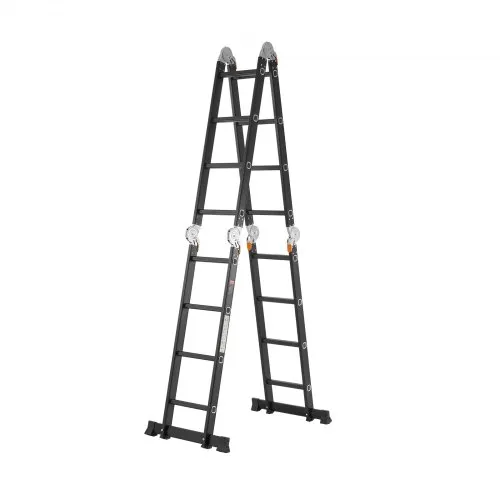 Joparri Échelle multi-usages 4 x 4 - 470 cm - 7 en 1 - En aluminium