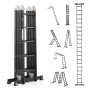 VEVOR Multi-Purpose Folding Ladder 7-in-1 5 Step 19ft Reach Height for Work