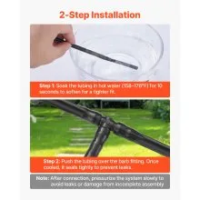 300Pcs Drip Irrigation Fitting Parts Kit for 1/4" Tubing for Yard Garden Lawn
