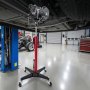 VEVOR Hydraulic Transmission Jack, 1100 lbs / 0.5 Ton Lifting Capacity Telescoping Transmission Jack with Foot Pedal, 360° Swivel Wheel, 50-79.5 in High Lifting Height, Lift Hoist for Garage/Shop
