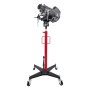 VEVOR Hydraulic Transmission Jack, 1100 lbs / 0.5 Ton Lifting Capacity Telescoping Transmission Jack with Foot Pedal, 360° Swivel Wheel, 50-79.5 in High Lifting Height, Lift Hoist for Garage/Shop