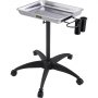 VEVOR mayo stand with stainless steel tray, adjustable height, black base, and dual cup holders.