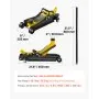 VEVOR Floor Jack, 2.5 Ton Low Profile Floor Jack, Heavy-duty Steel Racing Floor Jack With Single Piston Lift Pump, Floor Jack Lifting Range 3.35"-14.96"