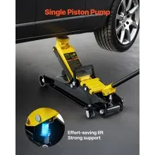 VEVOR Floor Jack, 2.5 Ton Low Profile Floor Jack, Heavy-duty Steel Racing Floor Jack With Single Piston Lift Pump, Floor Jack Lifting Range 85 mm-380 mm