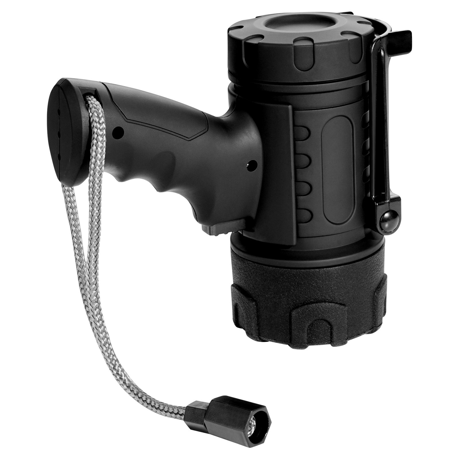 VEVOR Rechargeable Spotlight Flashlight, 200,000 Lumens, IP67 Waterproof Handheld LED Spot Light, Super Bright Portable Searchlight with 4 Modes Detachable Lens USB Port, for Hunting Boating Camping