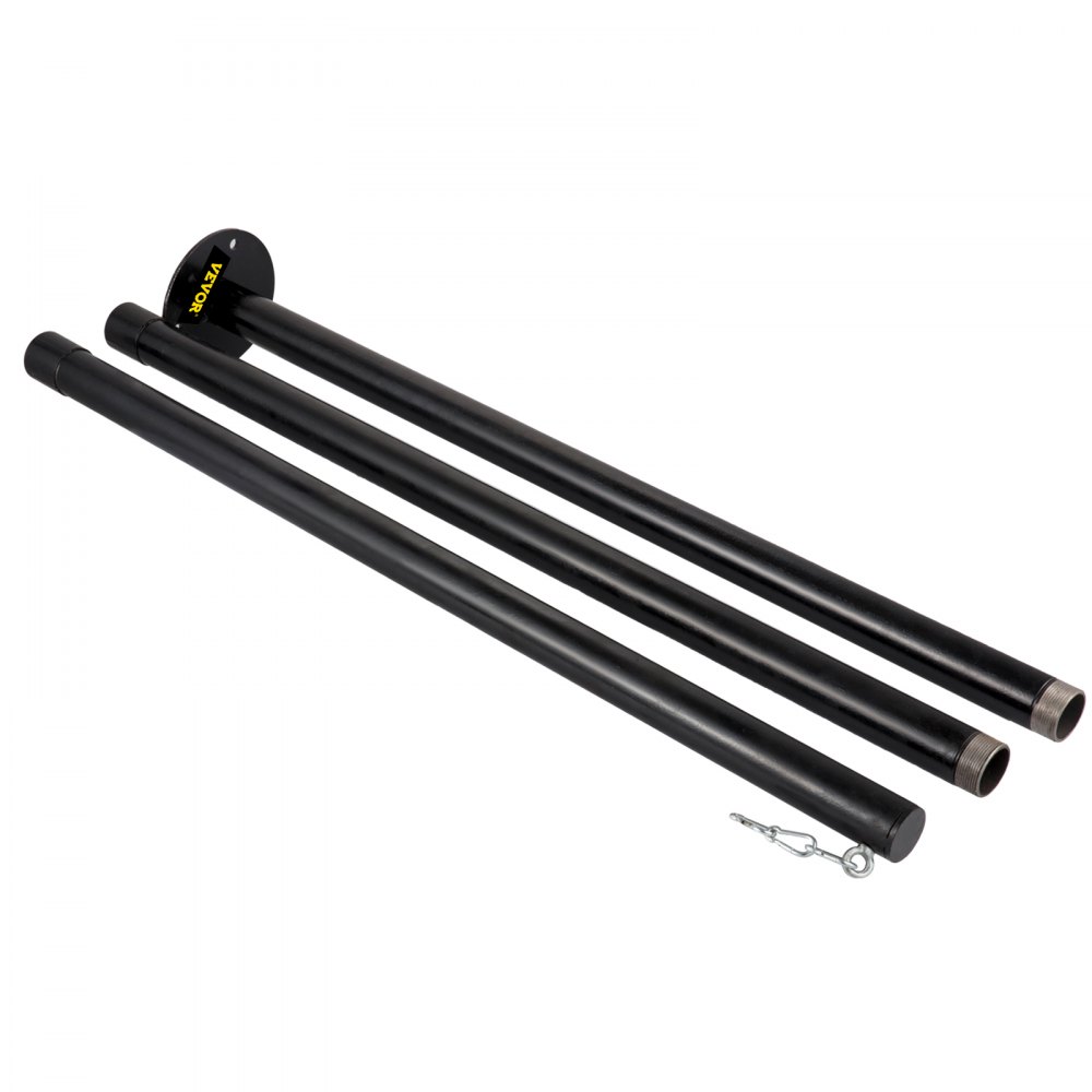 VEVOR String Light Pole String Light Pole Stand for Outdoor 9.6 ft Durable Steel