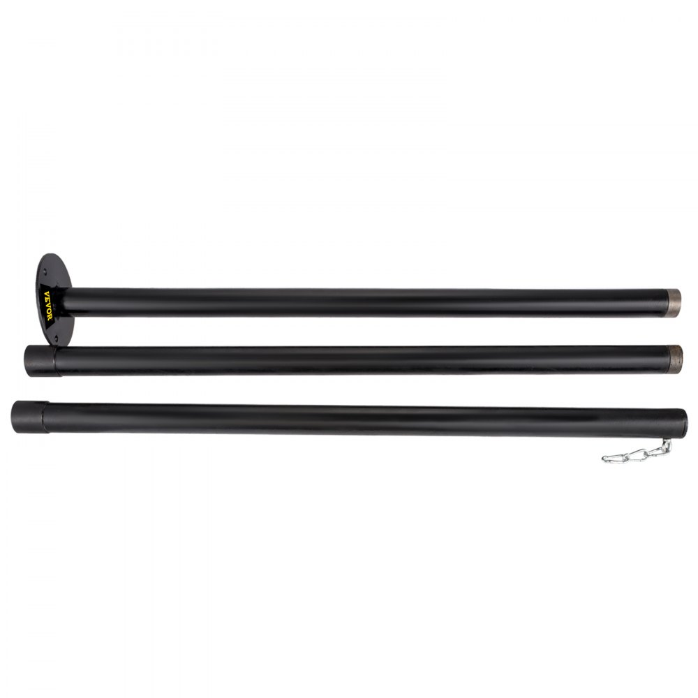 VEVOR String Light Pole String Light Pole Stand for Outdoor 9.6 ft Durable Steel