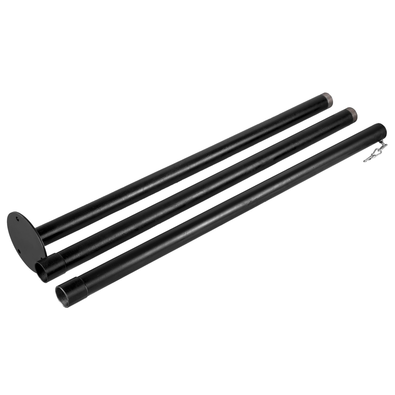 VEVOR String Light Pole String Light Pole Stand for Outdoor 9.6 ft Durable Steel