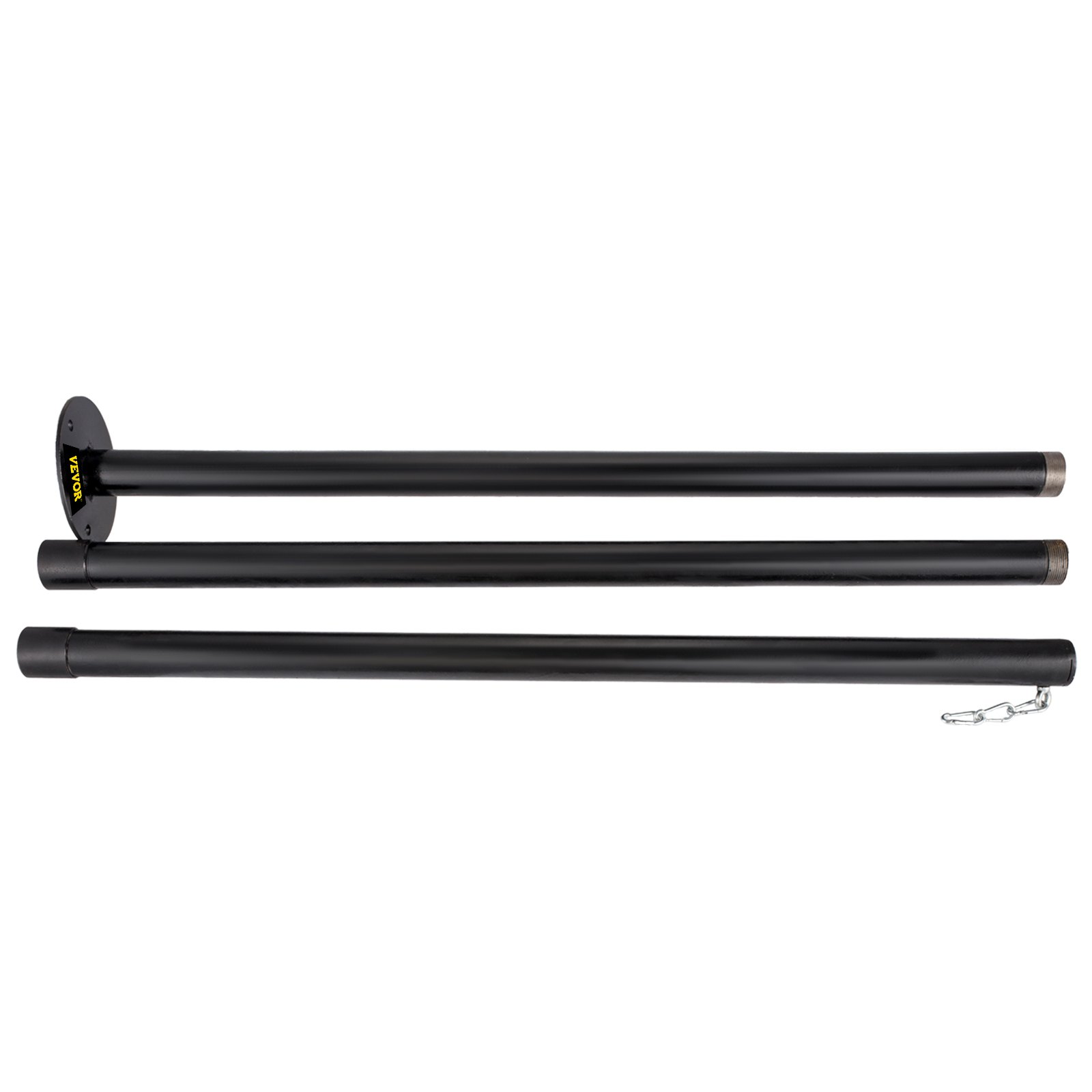 VEVOR String Light Pole String Light Pole Stand for Outdoor 9.6 ft Durable Steel