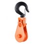 2 Ton Snatch Block with Swivel Hook 3" Sheave 3/8" Wire Rope Wrecker Rollback