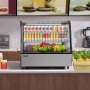 VEVOR Refrigerated Display Case, 4.2 Cu.Ft./115L Countertop Pastry Display Case, 2-Tier Commercial Display Refrigerator with LED Lighting, TURBO Cooling, Frost-Free Air-Cooling, for Bakery