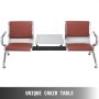 Heavy Duty Barber Airport Reception Salon Waiting Chair Room Leather Bench Seat