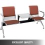 Heavy Duty Barber Airport Reception Salon Waiting Chair Room Leather Bench Seat