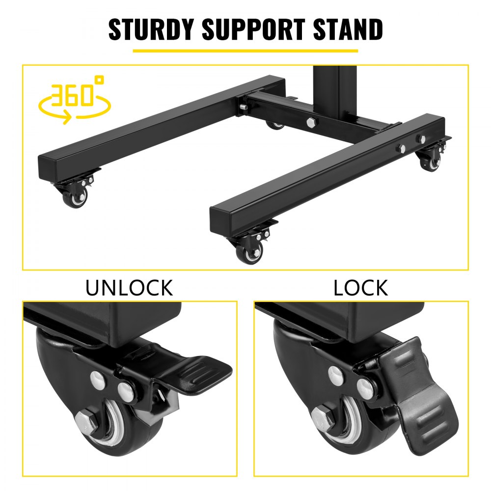 VEVOR Strut Compressor 45# Steel Spring Compressor, Universal Fit Heavy Duty Strut Spring Compressor, Thick Compression Arms Spring Compressor Tool with Stand Auto Equipment Tool for Car Repairing