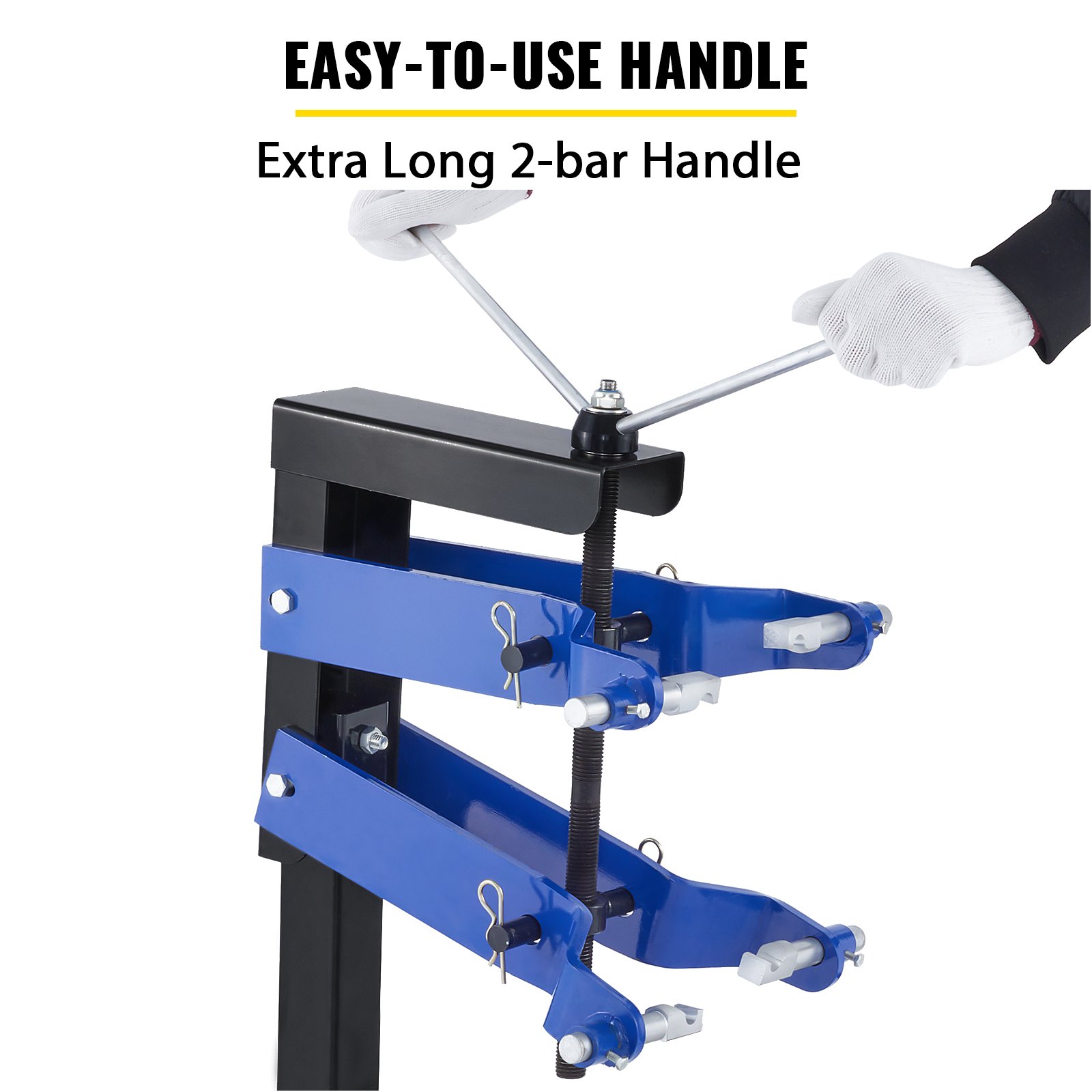 VEVOR Strut Compressor 45# Steel Spring Compressor, Universal Fit Heavy Duty Strut Spring Compressor, Thick Compression Arms Spring Compressor Tool with Stand Auto Equipment Tool for Car Repairing