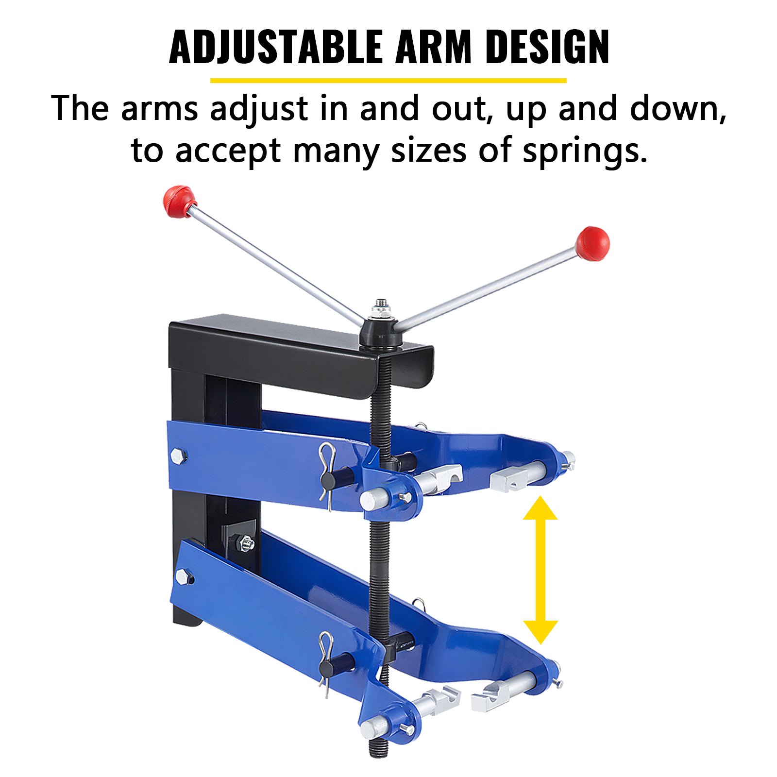 VEVOR Strut Compressor 45# Steel Spring Compressor, Universal Fit Heavy Duty Strut Spring Compressor, Thick Compression Arms Spring Compressor Tool, Auto Equipment Tool for Car Repairing