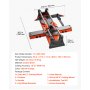 VEVOR 600 mm Manual Tile Cutter, Upgraded Sliding Head Cutting Tool with Spring-Loaded Base, Angle Fence, Tungsten Carbide Cutting Wheel, Alignment Guide, for DIY Pros, Ceramic, Floor & Wall Tiles