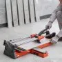 VEVOR 600 mm Manual Tile Cutter, Upgraded Sliding Head Cutting Tool with Spring-Loaded Base, Angle Fence, Tungsten Carbide Cutting Wheel, Alignment Guide, for DIY Pros, Ceramic, Floor & Wall Tiles