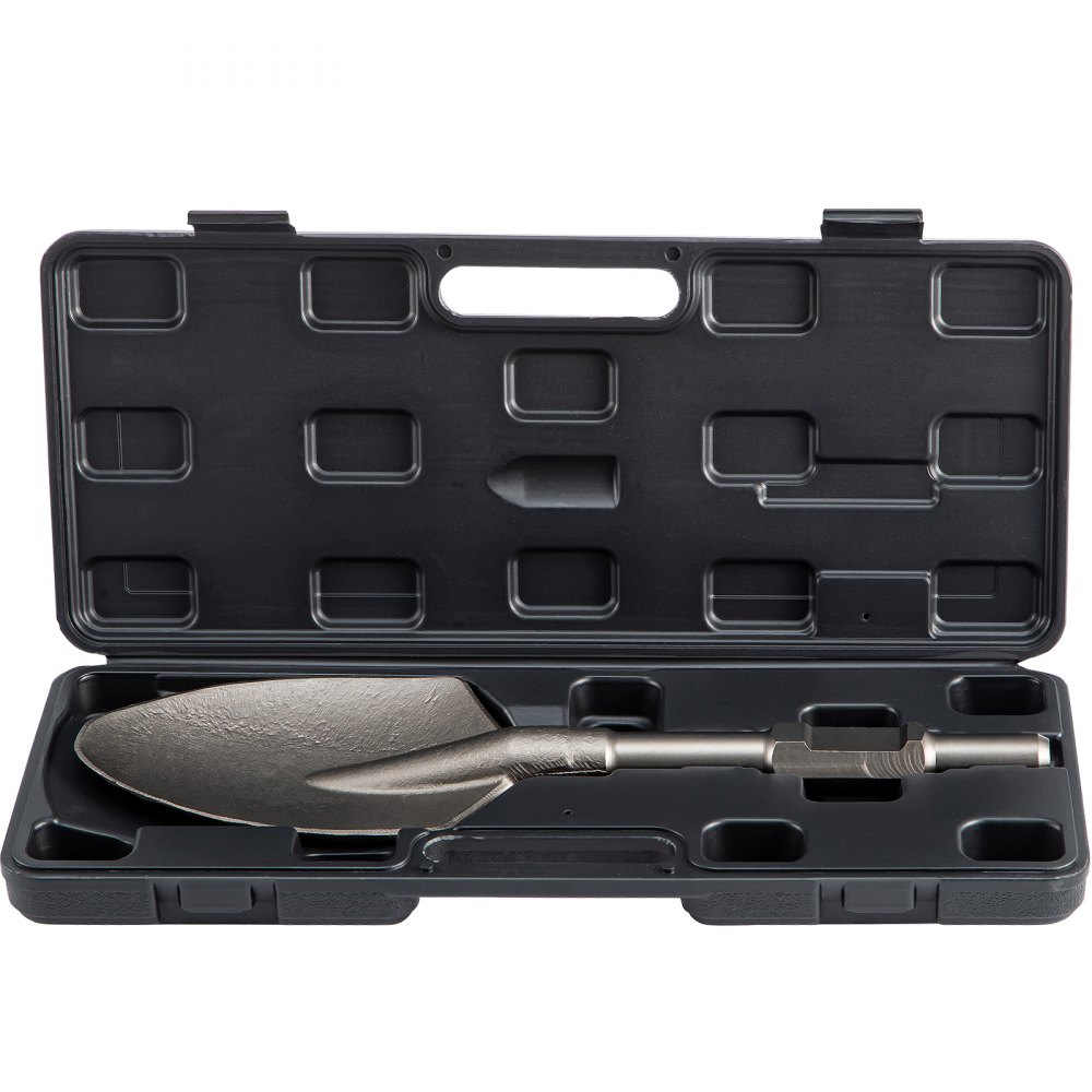 VEVOR Clay Spade Chisel Bit for Demolition Jack Hammer, Carrying Case, 17.1" x 5.3", 1-1/8", 40Cr Steel?