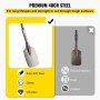 VEVOR Clay Spade, 17.9' x 5.5' 1-1/8' Hex Shank, 40Cr Steel Jackhammer Bit for Electric Demolition Jack Hammer Carrying Case, Trenching and Digging Shovel Bit for Clay, Gravel, Frozen Soil