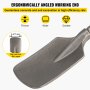 VEVOR Clay Spade, 17.9' x 5.5' 1-1/8' Hex Shank, 40Cr Steel Jackhammer Bit for Electric Demolition Jack Hammer Carrying Case, Trenching and Digging Shovel Bit for Clay, Gravel, Frozen Soil