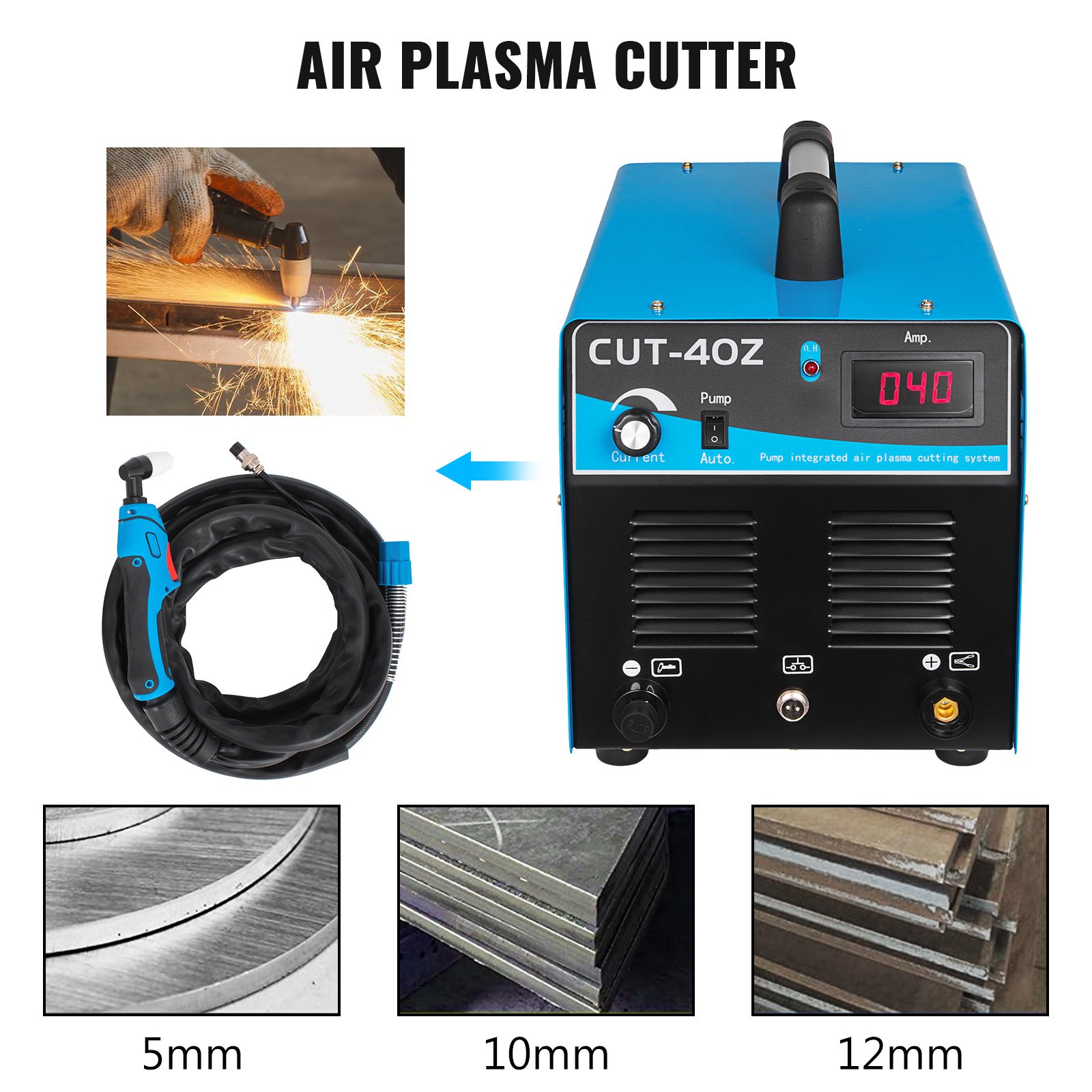 CUT-40Z 40 Amp Air Plasma Cutter w/ Built-In Air Compressor