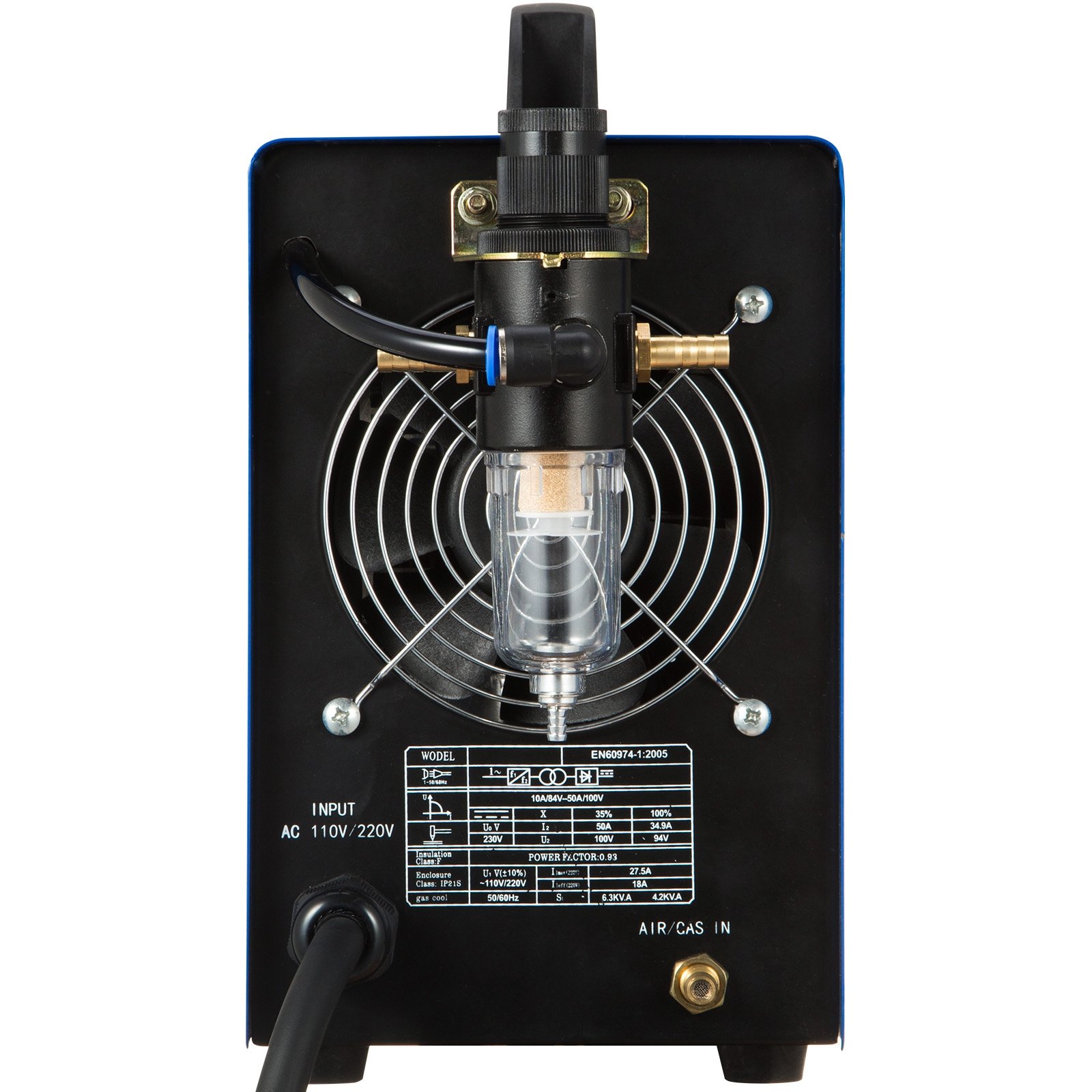 VEVOR 50Amp Non-Touch Pilot Arc Plasma Cutter, 110/220V Dual Voltage Plasma Cutting Machine, Max 1/2 Inch(14MM) Clean Cut, Portable Cutting Machine IGBT Inverter Digital Plasma Cutting Equipment