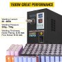 VEVOR Portable Heart Rate Welder,737G 220V/50Hz Battery Pulse Tip Welder,50-800A Thickness 0.05-0.2mm Welding Machine