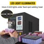 VEVOR Portable Heart Rate Welder,737G 220V/50Hz Battery Pulse Tip Welder,50-800A Thickness 0.05-0.2mm Welding Machine