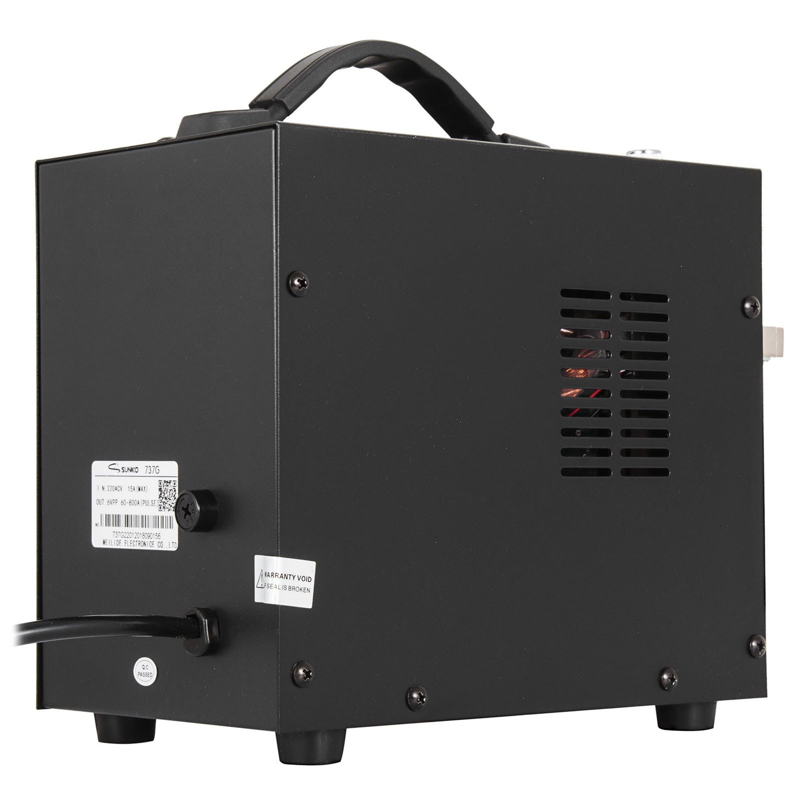 VEVOR Portable Heart Rate Welder,737G 220V/50Hz Battery Pulse Tip Welder,50-800A Thickness 0.05-0.2mm Welding Machine