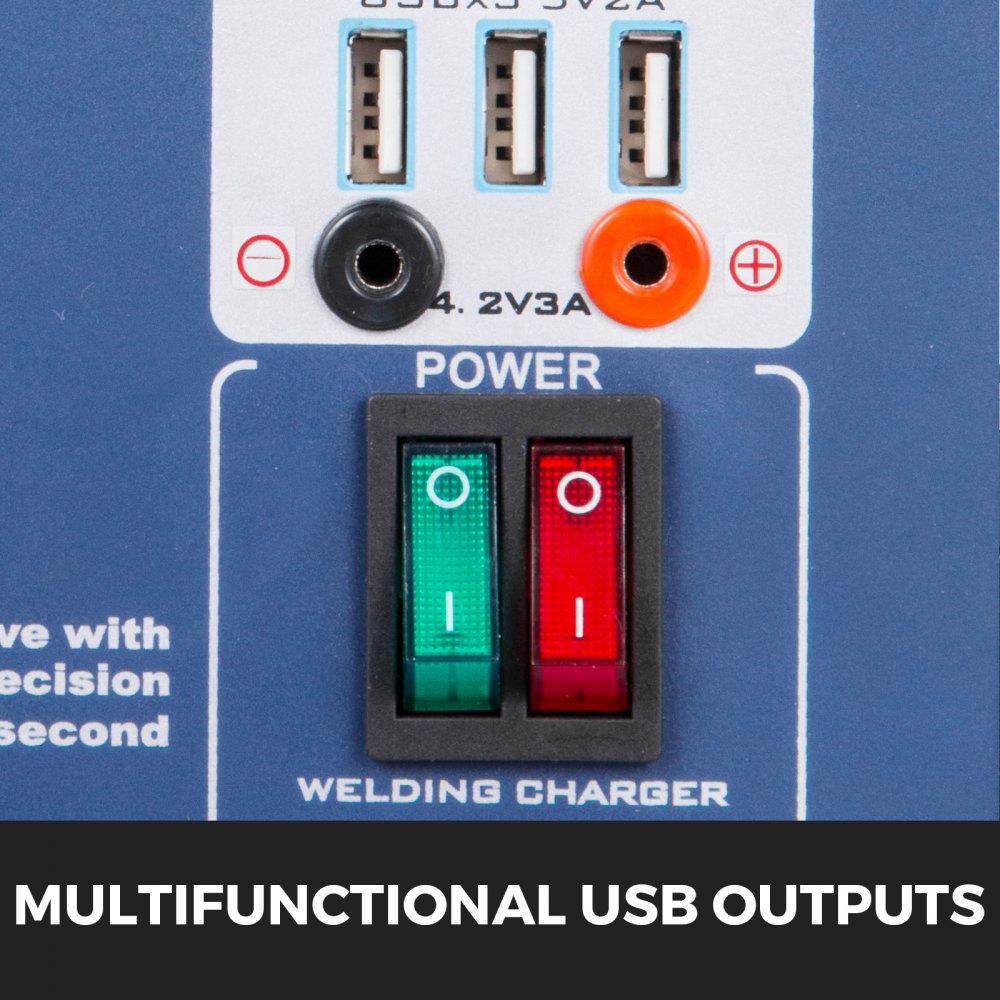 737U 2 Pulse Battery Spot Welder for 18650 + Battery Charge Test 50-800A 2.8KW