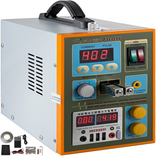 788h-usb Pulse Spot Welder For 18650 Soldering Battery Charger Test 800a 1.9kw