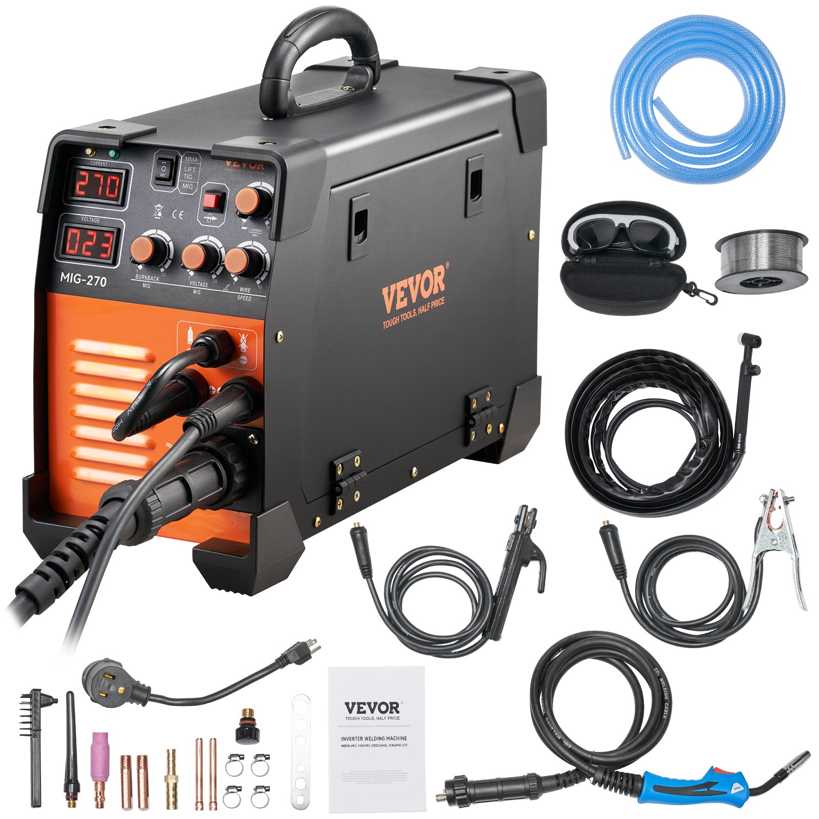 Sweiko Mig Welder Welding Machine MIG-270 MIG MMA TIG IGBT DC Inverter Welder Digital Display Sweiko Mig Welder Welding Machine MIG-270 MIG MMA TIG IGBT DC Inverter Welder Digital Display