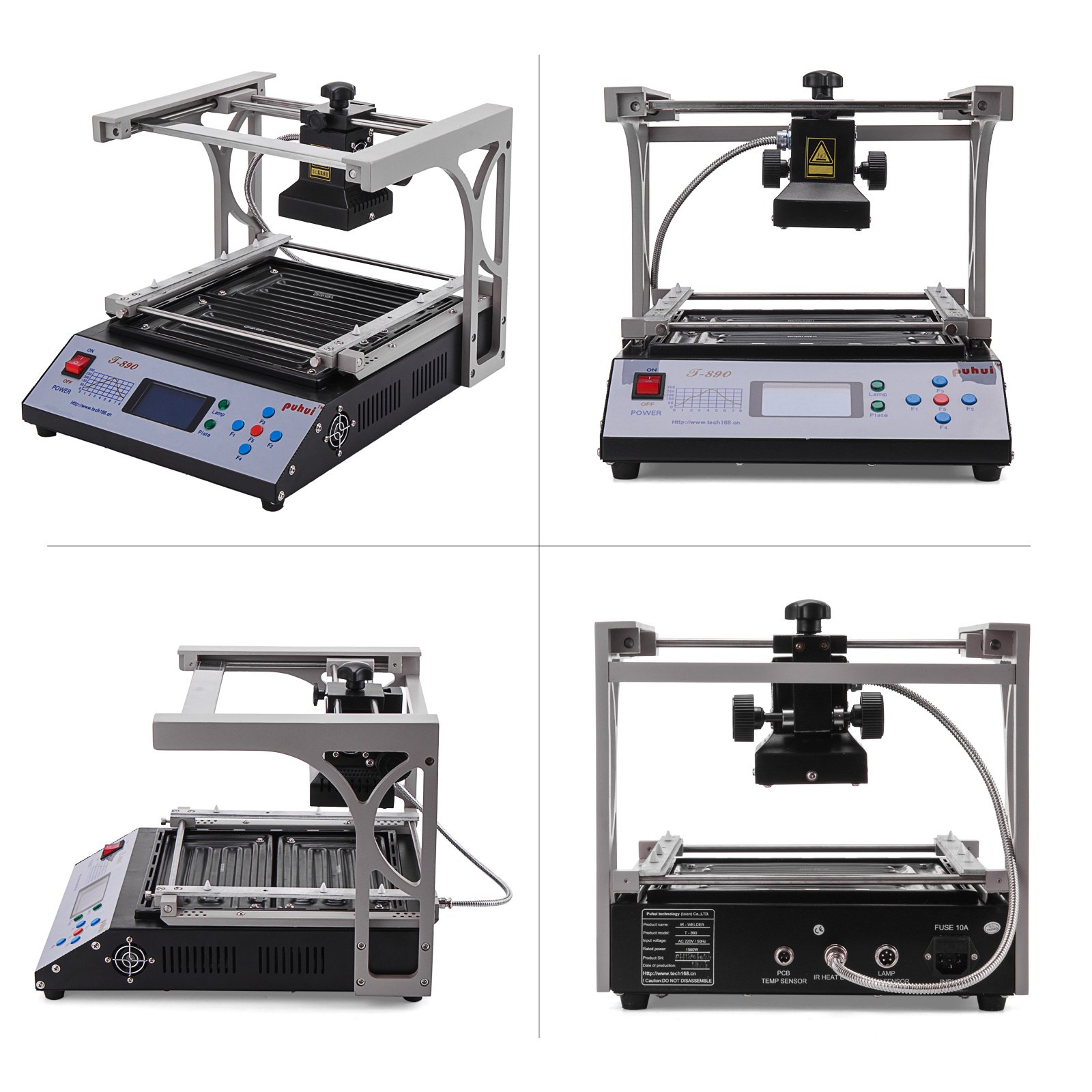 T-890 Soldering Rework Station​ Temperature Wave Heating Temp Control Computer