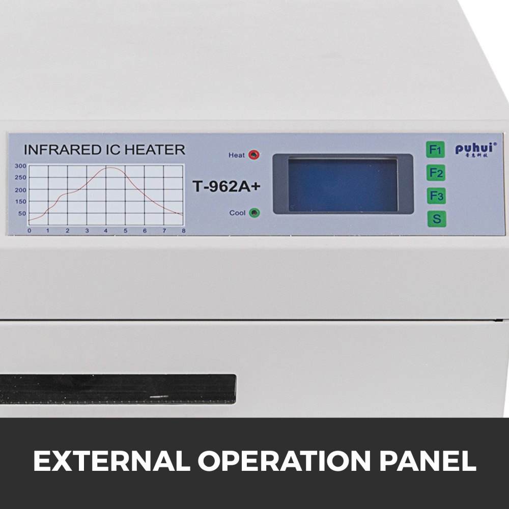 T-962A+ 2300W Infrared SMD BGA IC Heater Reflow Oven Soldering Area 370x450mm