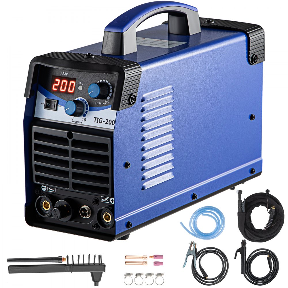 TIG-200, 200 Amp TIG Torch Stick ARC DC Inverter Welder 110/220V Dual Voltage