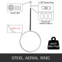 Aerial Hoop Lyra Single Point 90cm Od With Gift