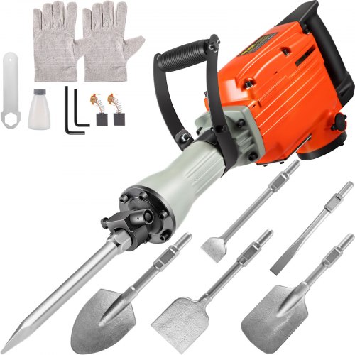 Vevor Demolition Jack Hammer Bourací kladivo na beton 2200w elektrické kladivo6 sekáč