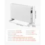 Calefactor de convección VEVOR, calefactor eléctrico de 1500 W con control remoto y táctil, 3 modos, temporizador de 24 horas, diseño de soporte o montaje en pared con protección antivuelco y contra sobrecalentamiento para el hogar y la oficina.