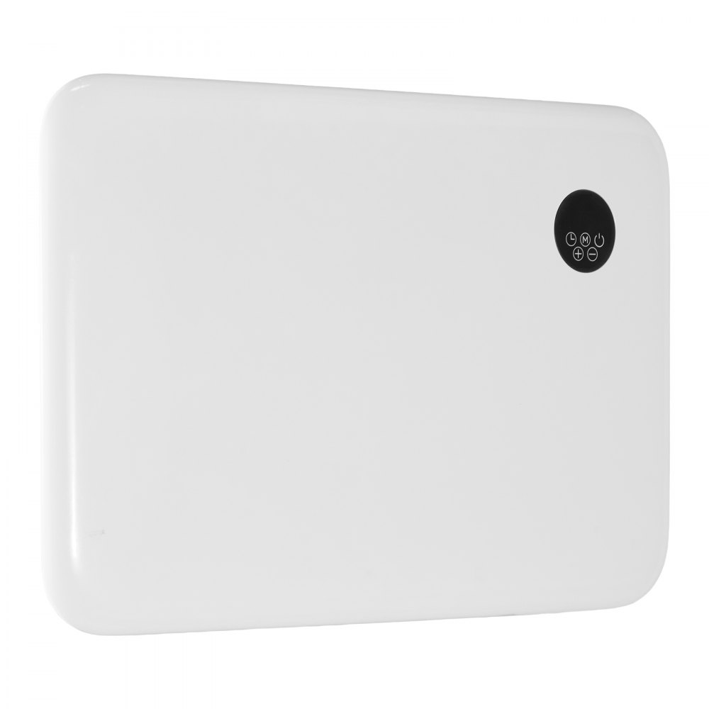 Calefactor de convección VEVOR, calefactor eléctrico de 1500 W con control remoto y táctil, diseño portátil para montaje en pared o soporte, con protección antivuelco y contra sobrecalentamiento para el hogar y la oficina, color blanco
