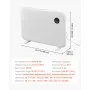 Calefactor de convección VEVOR, calefactor eléctrico de 1500 W con control remoto y táctil, diseño portátil para montaje en pared o soporte, con protección antivuelco y contra sobrecalentamiento para el hogar y la oficina, color blanco