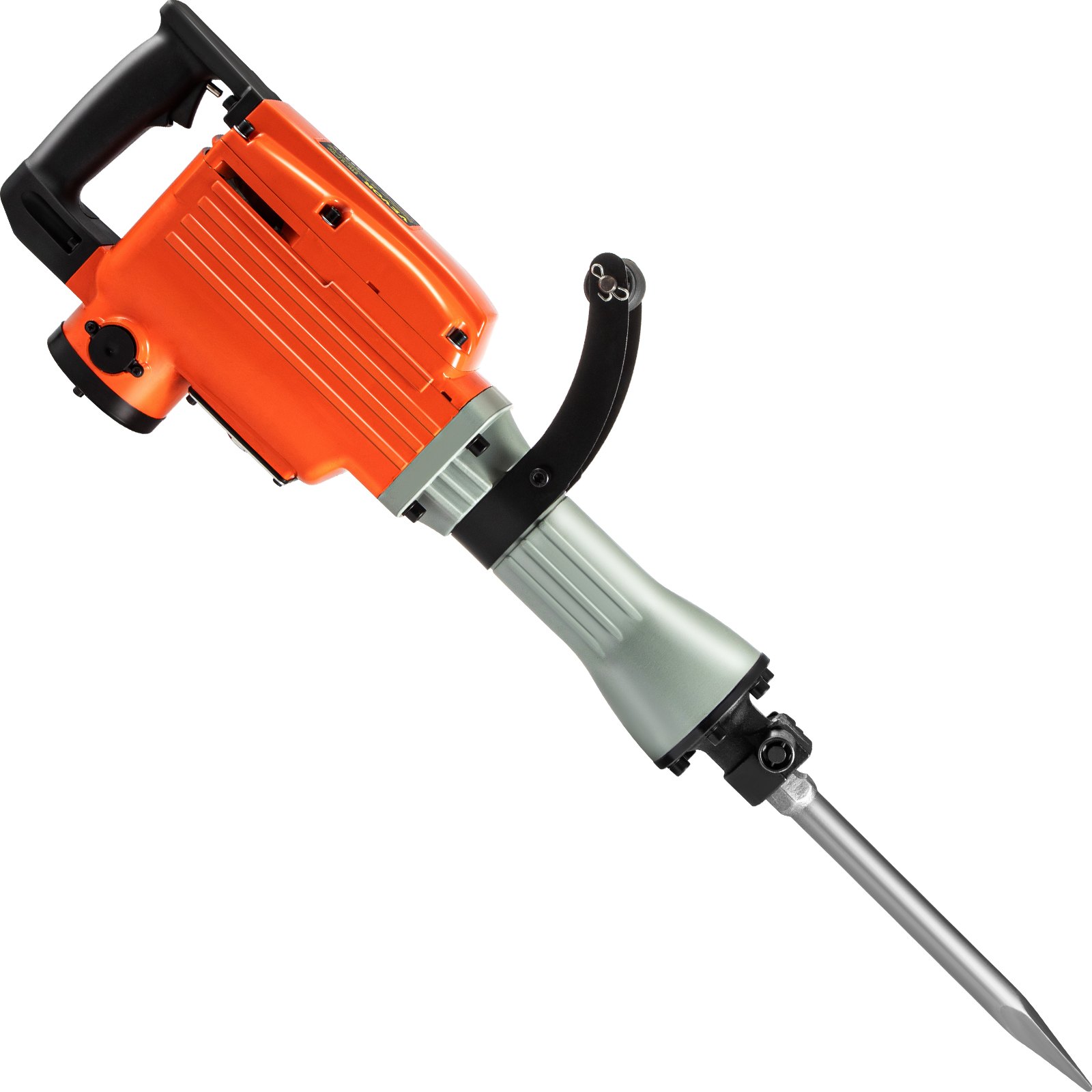 VEVOR Demolition Jack Hammer 3600W Jack Hammer Concrete Breaker 1400 BPM Heavy Duty Electric Jack Hammer 4pcs Chisels Bit w/Gloves & 360°Swiveling Front Handle for Trenching, Chipping, Breaking Holes