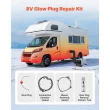 VEVOR Glow Plug Repair Kit 8V Air Diesel Heater Plug Service Kit  for 2KW5KW8KW