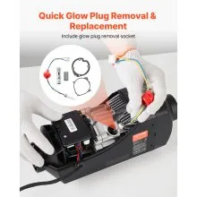 VEVOR Glow Plug Repair Kit 8V Air Diesel Heater Plug Service Kit  for 2KW5KW8KW