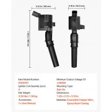 Ignition Coil Pack Set of 8 Compatible with Ford VPG MV-1 Lincoln Navigator