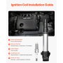 Ignition Coil Pack and Spark Plugs Set of 4 Compatible with Toyota Scion Pontiac