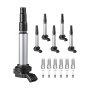 Ignition Coil Pack and Spark Plugs Set of 4 Compatible with Toyota Scion Pontiac