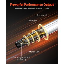 VEVOR Ignition Coil Pack and Spark Plugs, Set of 4, Compatible with Toyota Corolla Matrix Prius Prius V Scion IM xD Pontiac Vibe Lexus CT200h 1.8L L4, Replacement for UF596 UF-619 90919-02252 C1714